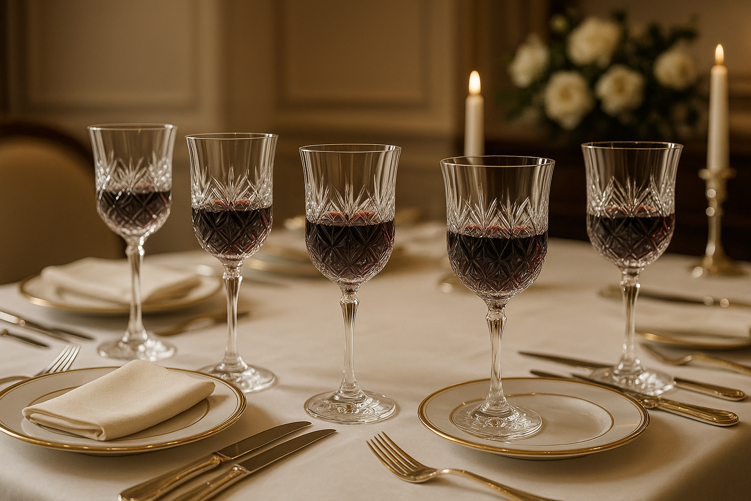 Conjunto 6 Taças Vinho Cristal Premium - 450ml Luxo