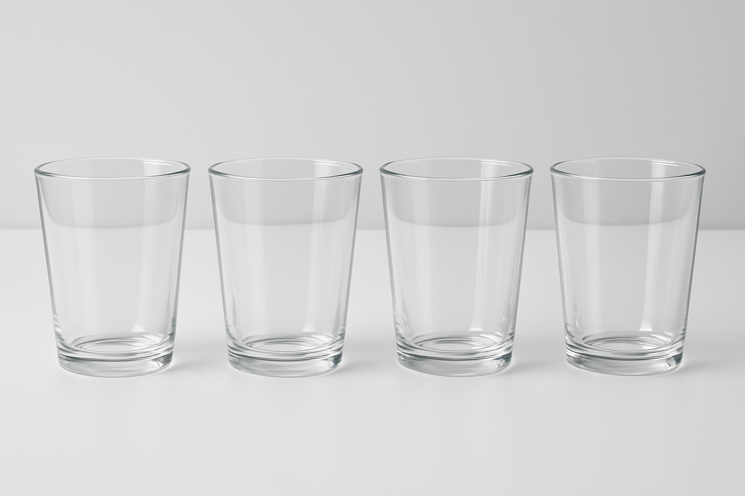 Conjunto 4 Copos Americanos Vidro - 250ml Básico