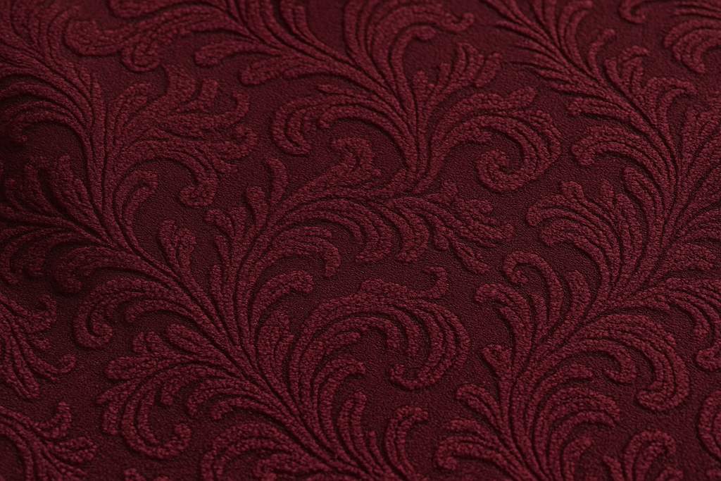 Jogo de Cama Queen Jacquard Bordô - 4 Peças Sofisticado