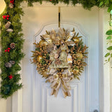 Guirlanda De Natal Sagrada Família C/ Led 50cm