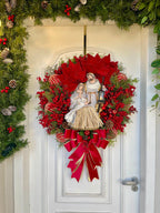 Guirlanda De Natal Sagrada Família C/ Led 65cm