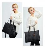 Bolsa Feminina de Couro funcional 3 em 1 - De Luxo