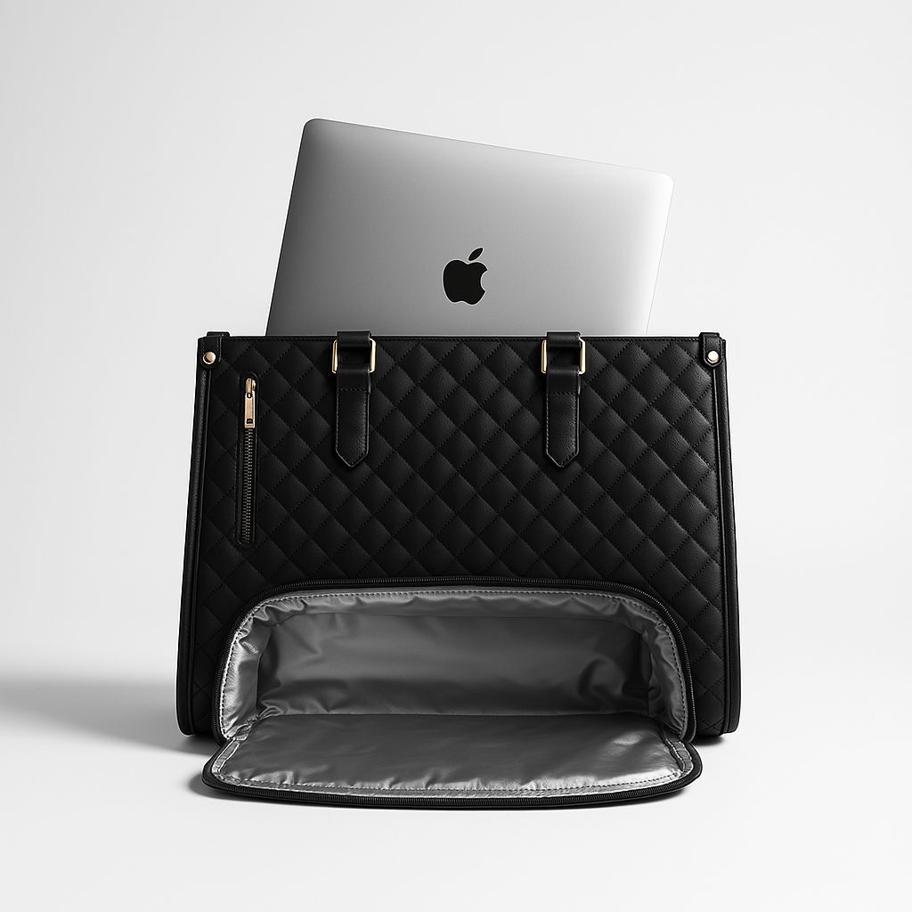 Bolsa Feminina de Couro funcional 3 em 1 - De Luxo