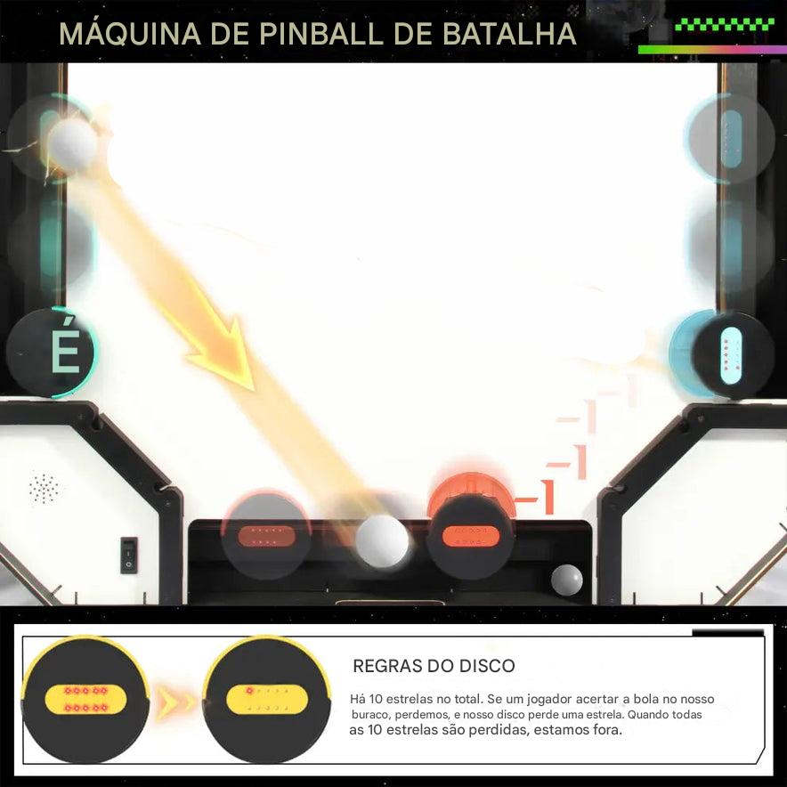 Jogo de Tabuleiro com Controles Remotos, Disco com Luz LED e Efeitos Sonoros - 4 Controles