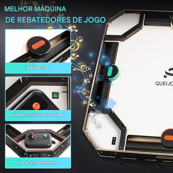 Jogo de Tabuleiro com Controles Remotos, Disco com Luz LED e Efeitos Sonoros - 4 Controles