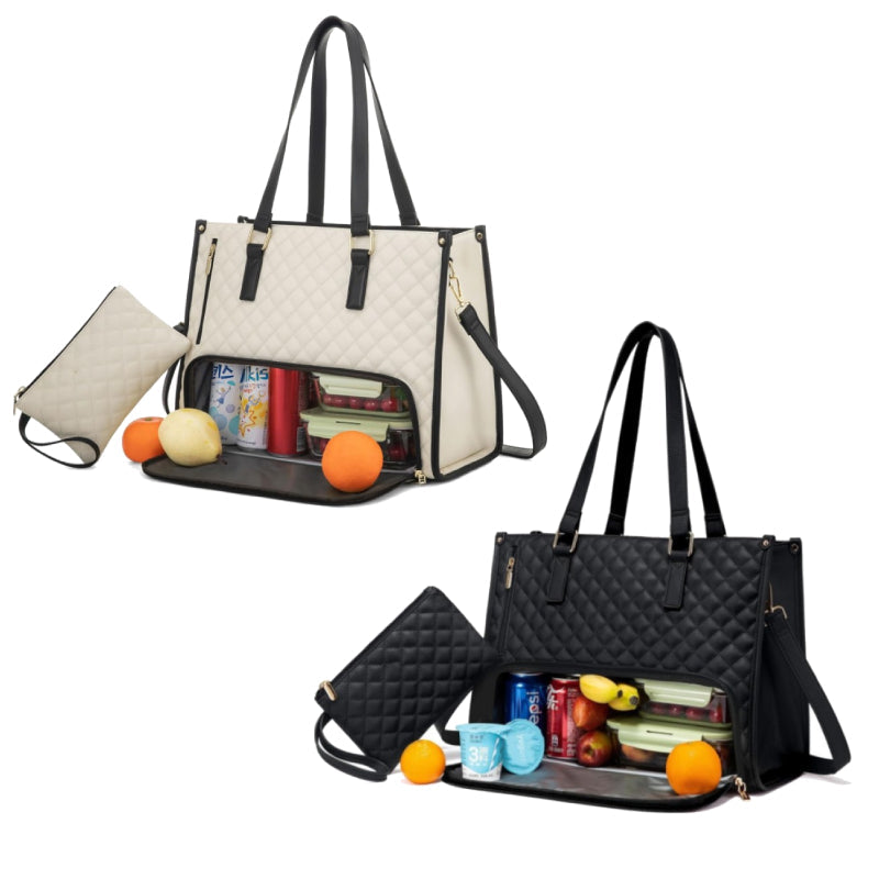 Bolsa Feminina de Couro funcional 3 em 1 - De Luxo