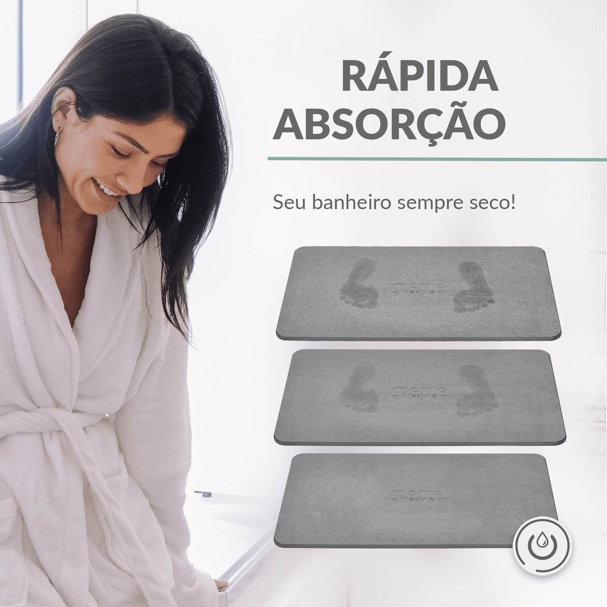 Tapete para banheiro Dritomita | Dedock