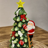 ÁRVORE DECORATIVA COM PAPAI NOEL COM LED